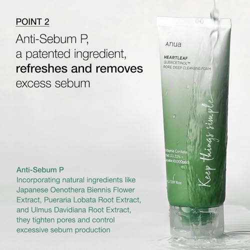 ANUA Heartleaf Quercetinol Pore Deep Cleansing Foam